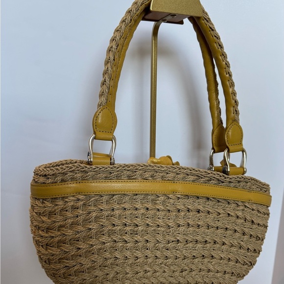 Brighton Tan Shoulder Bag with Yellow Floral Details - Picture 5 of 13